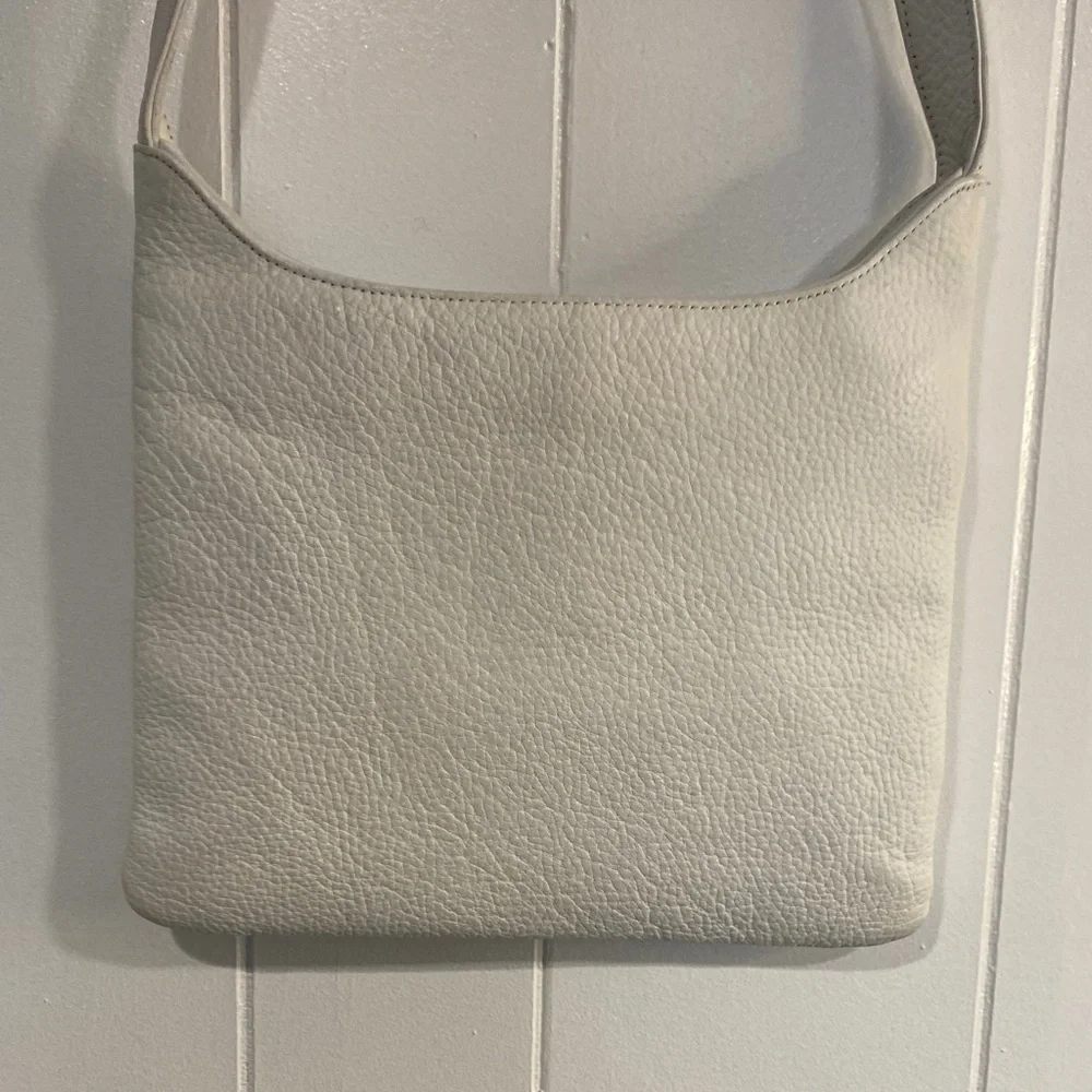 White Leather Purse Pebbled Leather The Sak 90s Classic Shoulder Bag Handbag